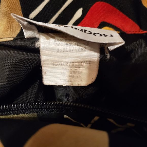 Vintage Erin London Jacket Artsy Art to Wear Bright 1980s 80s Abstract Full Zip - Picture 5 of 5